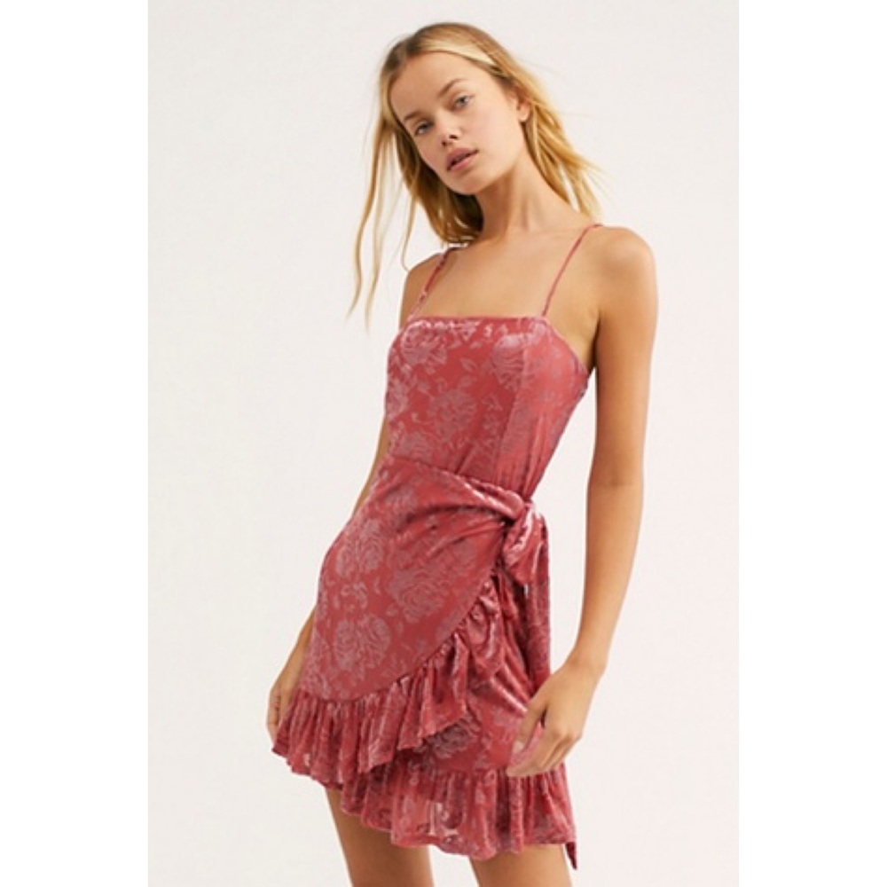 Free People Olivia Velvet Burnout Slip